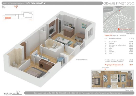 Stan Br. 18 Sprat III - Gramis Invest - Investitor Prodaja Stanova